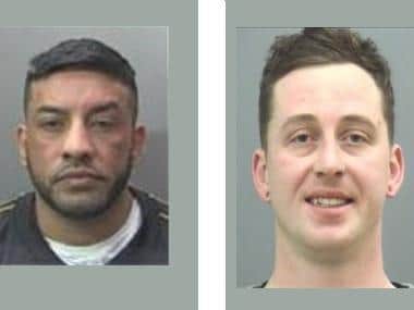 Ashan Mahmood and Ben Lewis (C) Bedfordshire Police