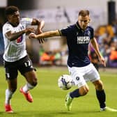 Millwall midfielder Jed Wallace in action against Fulham this season