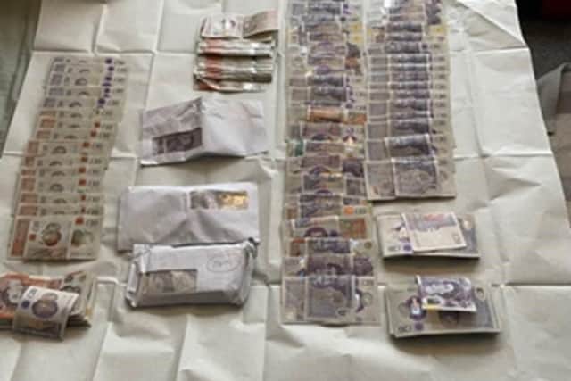 Cash seized by Bedfordshire Police (C) Bedfordshire Police
