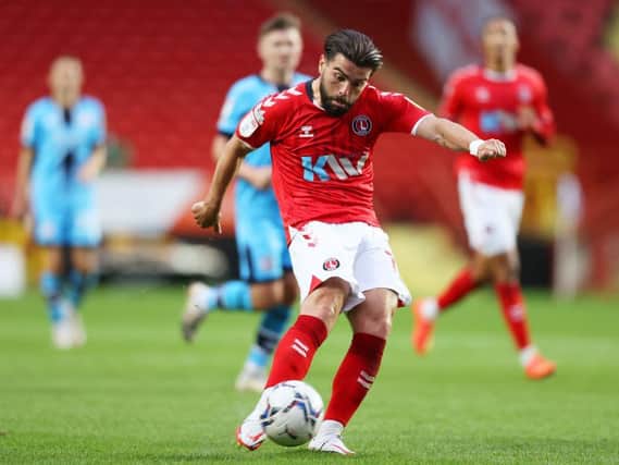 Town attacker Elliot Lee in action for Charlton this season