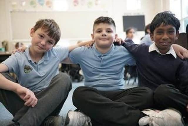 Kai, Qasim and Yaqub from Channel 4 Dispatches. Photo: Channel 4