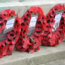 Wreaths at Luton War Memorial