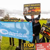 Campaigners attempting to stop the expansion of London Luton Airport - photo Steve Matthews