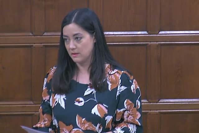 Sarah Owen in Parliament on Monday