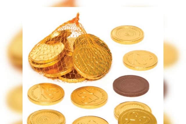 Chocolate coins make a perfect Christmas stocking filler