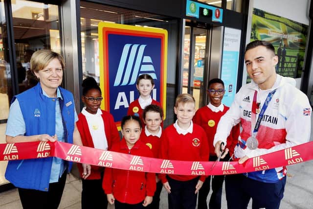 Ryans Owens opened the new Aldi in Luton
