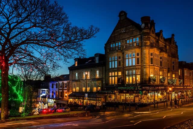 Harrogate is home to Bettys and also hotels, restaurants, shops and visitor attractions