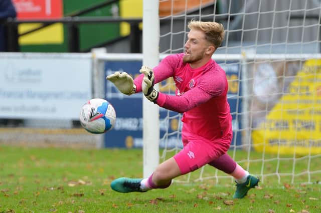 Town keeper Harry Isted - pic: Gareth Owen