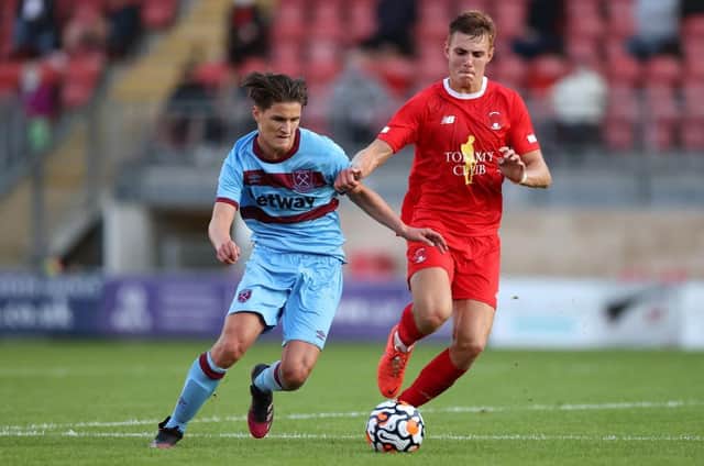 West Ham youngster Freddie Potts, brother of Town defender Dan