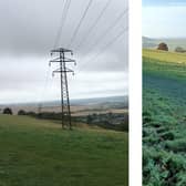 The Dunstable Downs skyline has been transformed by the completion of a £2million power project as before and after images show