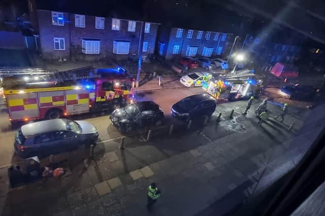 The police and fire service were called to the incident