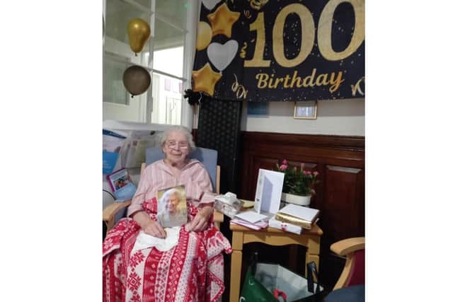 Christina Scott on her 100th birthday