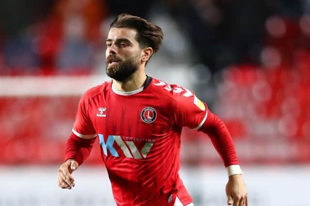 Town attacker Elliot Lee in action for Charlton