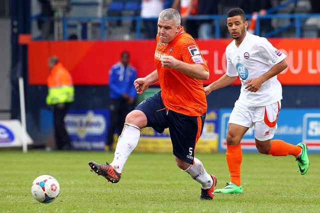 Steve McNulty during his playing days with the Hatters