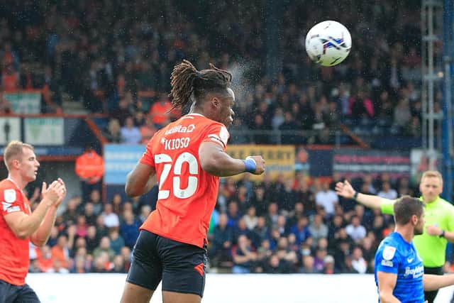 Luton defender Peter Kioso