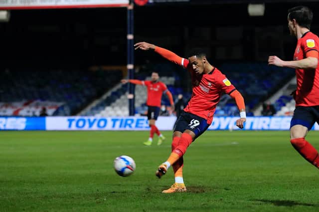 Tom Ince, in action for Luton last year, scored Stoke's equaliser against Derby County