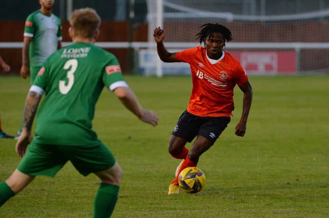 Town attacker TQ Addy has been a regular for the U23s this season - pic: Gareth Owen