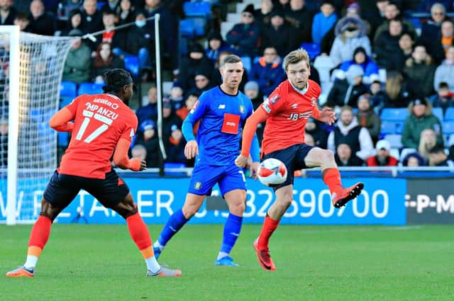 Luke Berry was back for the Hatters on Sunday