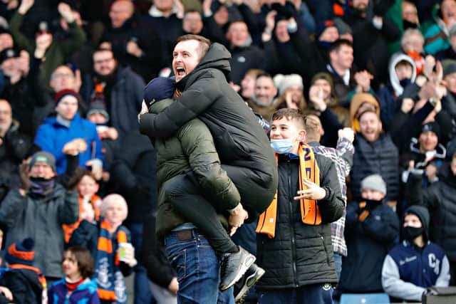 A joyous Nathan Jones following the 3-2 win over Bournemouth