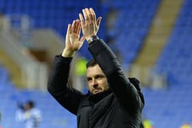Luton boss celebrates beating Reading for the first time since 1999 on Wednesday night - pic: Gareth Owen
