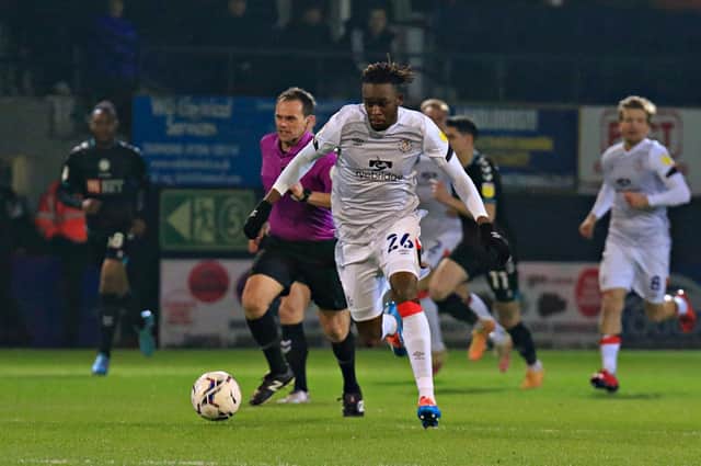 Admiral Muskwe makes a break against Bristol City this evening