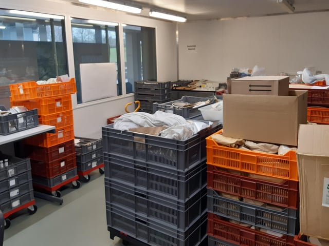 Seeds in one of the drying rooms at the Millennium Seed Bank at Wakehurst. Picture: Lawrence Smith.