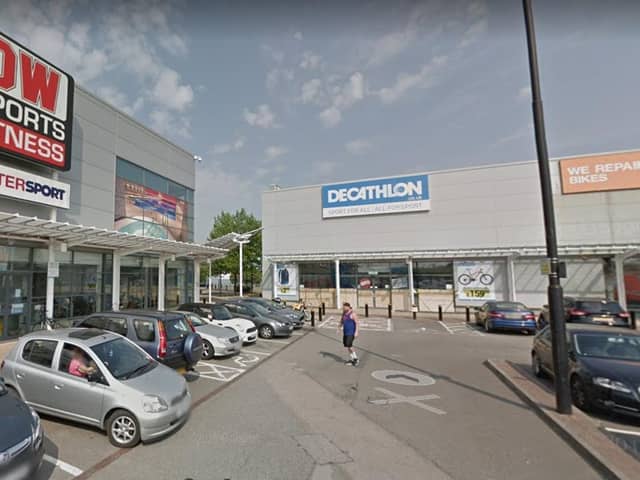 The Decathlon store at the White Lion Retail Park