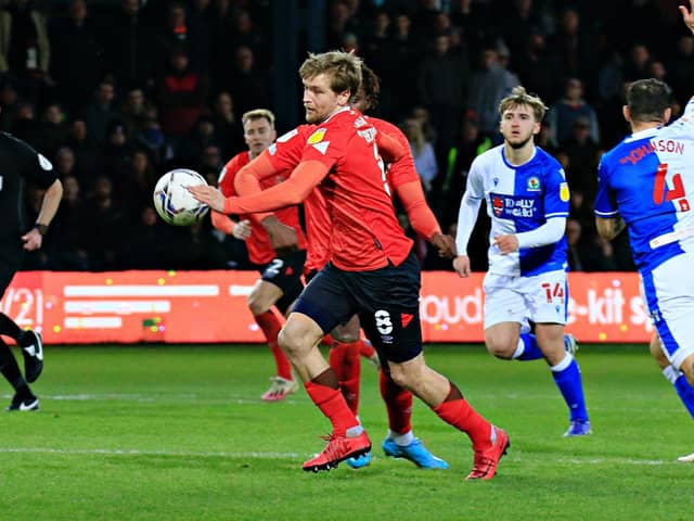 Luke Berry is back in the Luton team this evening