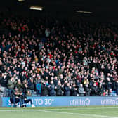 Town's fans watch on as Luton were beaten by QPR on Sunday