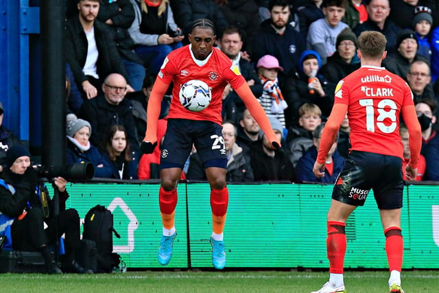 Impressed again with the effortless manner in which he both defends and attacks. So cool in getting out of tight spots and his ability to get forward gives Luton a new dimension. Went close with a header while his cross-shot led to the own goal.