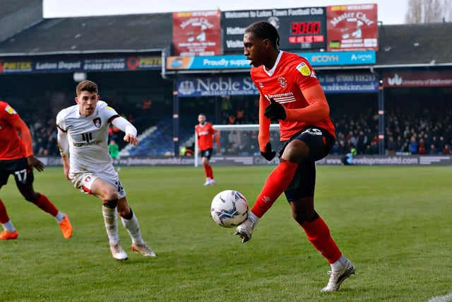 Early block sent Adebayo away to open the scoring and give Luton the perfect start. Continues to just ooze class for the Hatters as he gets forward and back with real quality on the left hand side, very rarely losing possession too.