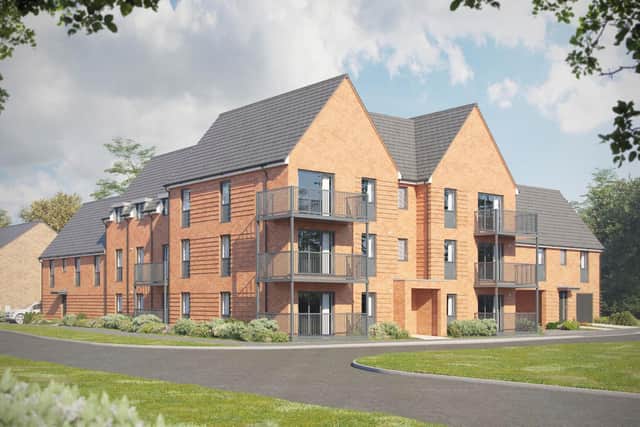 An artist's impression of some of the new Bellway homes
