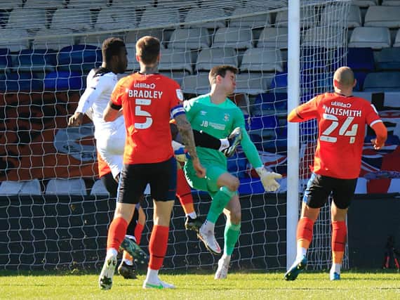 Luton fall 2-0 behind against Barnsley on Monday
