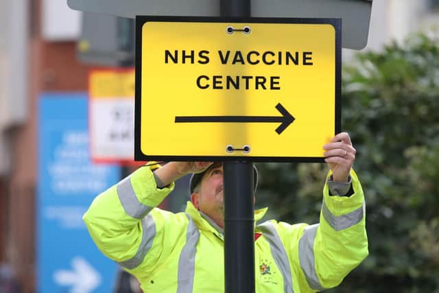 Approximately 49% of people over 16 in Luton have received their first dose of a coronavirus vaccination