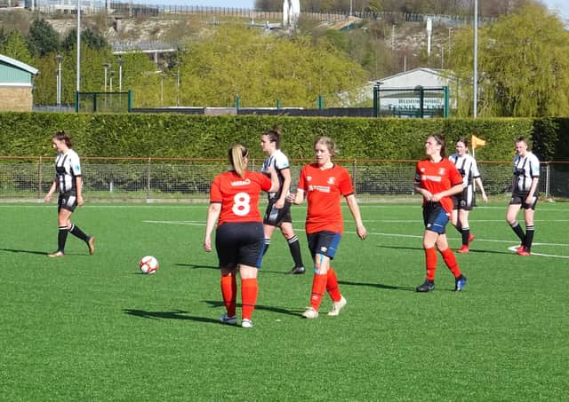 Luton Ladies celebrate another goal at the weekend