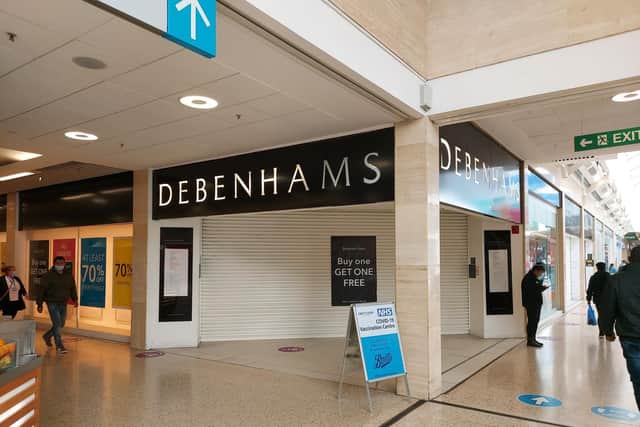 The Mall is looking for a new occupier to replace Debenhams