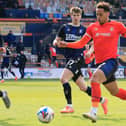 Luton striker Sam Nombe in action against Middlesbrough recently