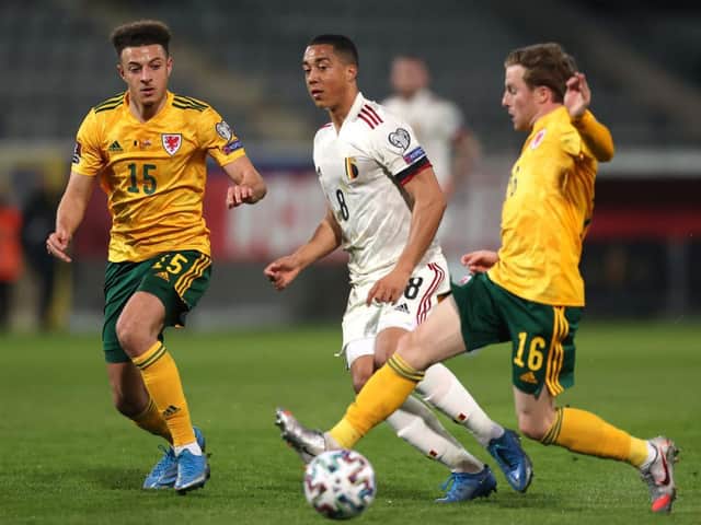Joe Morrell in action for his country
