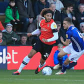 Izzy Brown during his loan spell for the Hatters