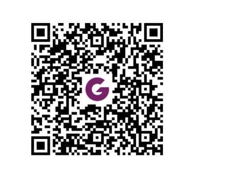 The QR code for the couple's JustGiving page.