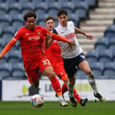 Sam Nombe in a rare outing for the Hatters last season