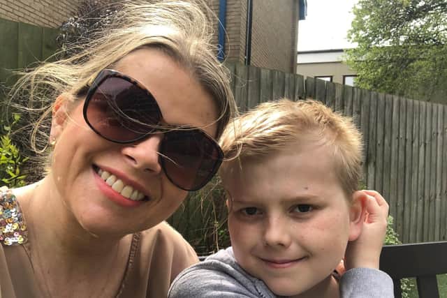 Louise Fox is fundraising £500,000 for son George to have pioneering treatment abroad