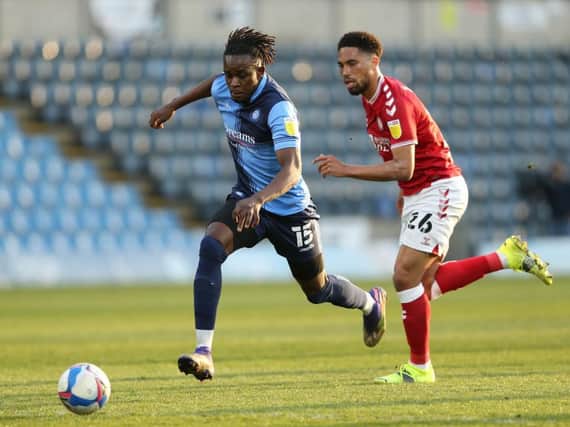Admiral Muskwe sprints forward for Wycombe last season