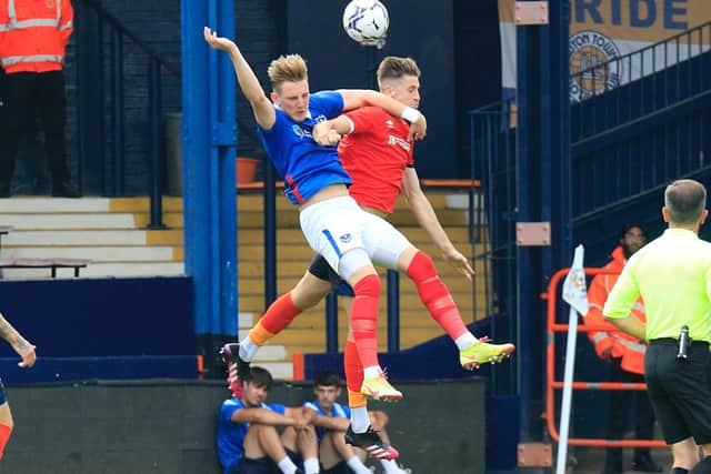 Action from Luton's 1-1 draw with Portsmouth (Picture: Liam Smith)
