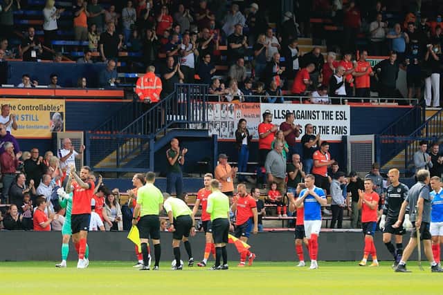 A crowd of more than 4,000 turned out at Kenilworth Road to watch Luton Town's pre-season friendly with Portsmouth (Picture Liam Smith)
