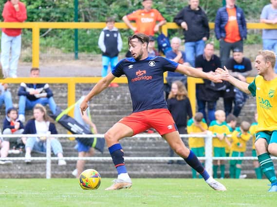 Harry Cornick was on target for the Hatters this afternoon