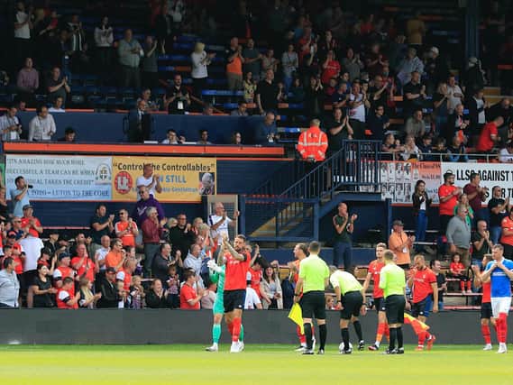 Luton will be running out in front of a full house once more on Saturday