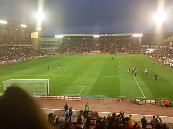 @callumltfc's picture from the away end at Barnsley last night