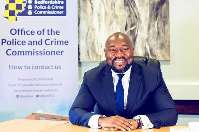Bedfordshire Police and Crime Commissioner Festus Akinbusoye