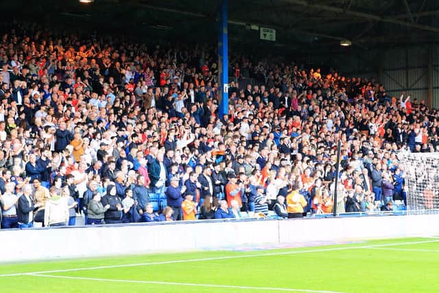 Town fans watch on as Luton faced Birmingham on Saturday